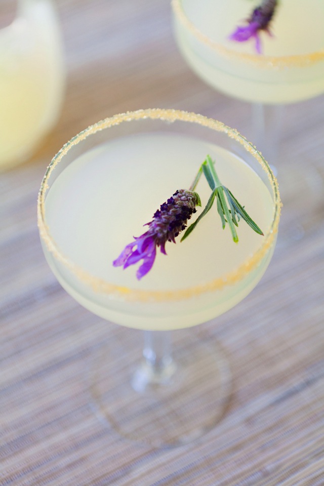 Lavender Lemon Drop Martini With Cocktail Sugar Rim Drinks