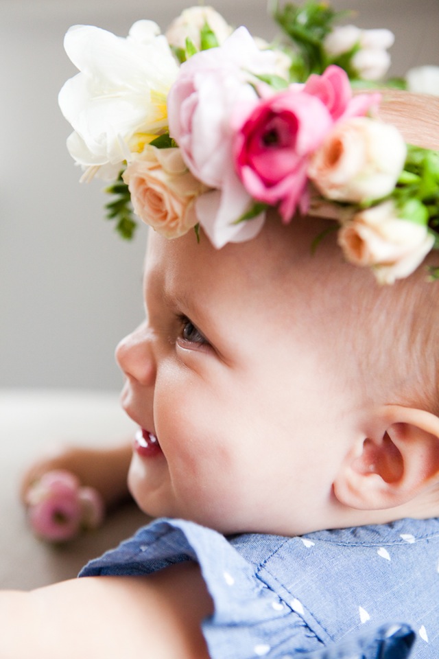 baby floral crown