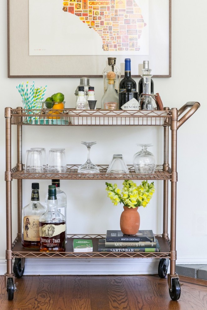 element wasserette Misbruik DIY Bar Cart Transformation - The Effortless Chic