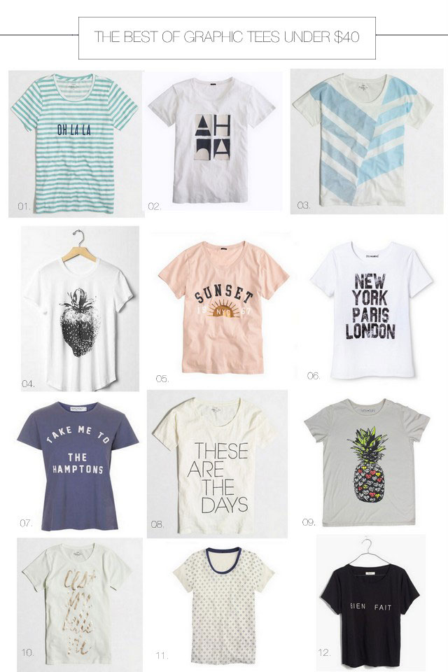 The Best of Graphic Tees Under $40 - The Effortless Chic