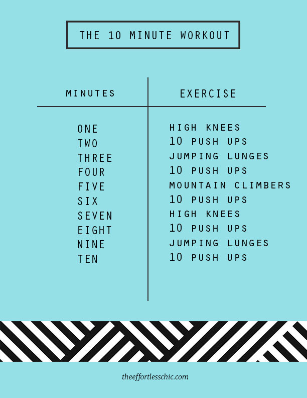 10 minute on sale cardio workout