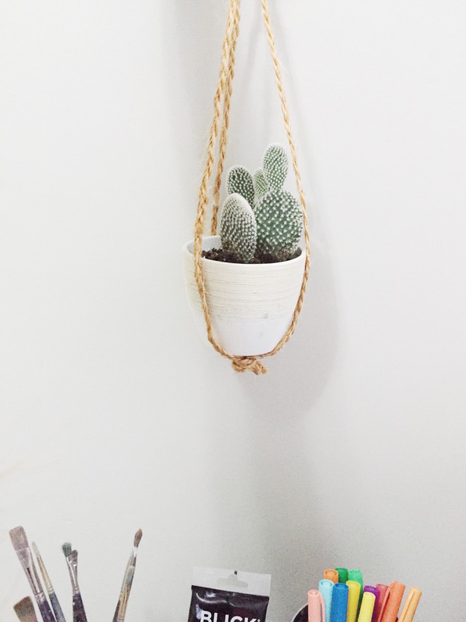 DIY Yarn Wrap Macrame Plant Hanger Kit