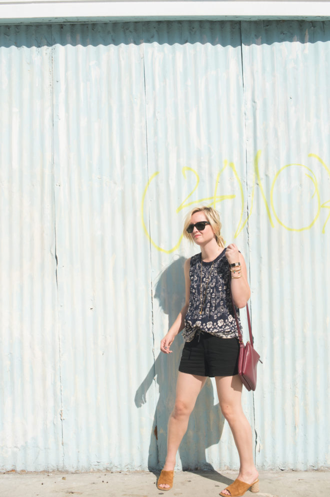 One Piece, Two Ways || Navy Swing Top - The Effortless Chic