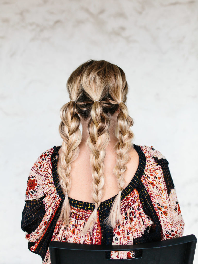 Easy Triple Braided Updo Tutorial The Effortless Chic