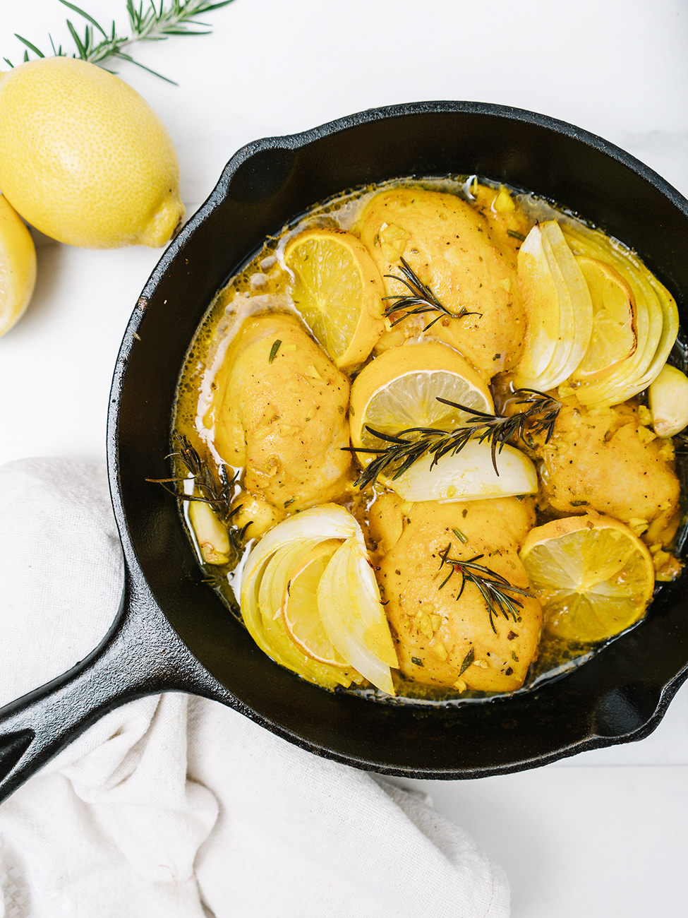 Healthy Lemon Garlic Chicken With Turmeric The Effortless Chic