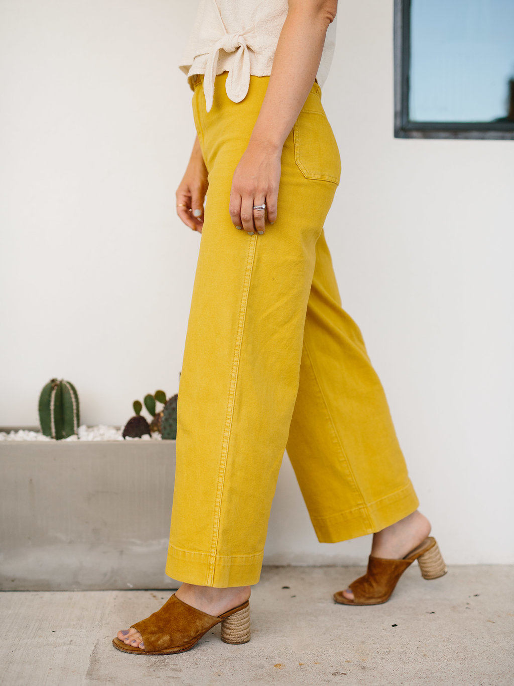 madewell yellow pants