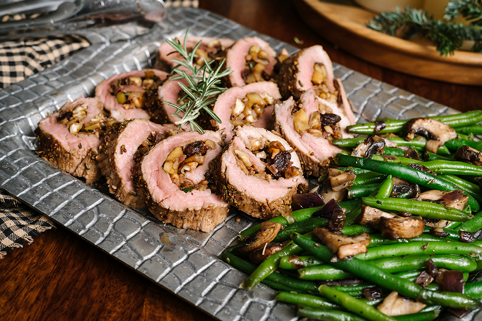 Stuffed Pork Tenderloin Recipe With Apple Chutney The Effortless Chic