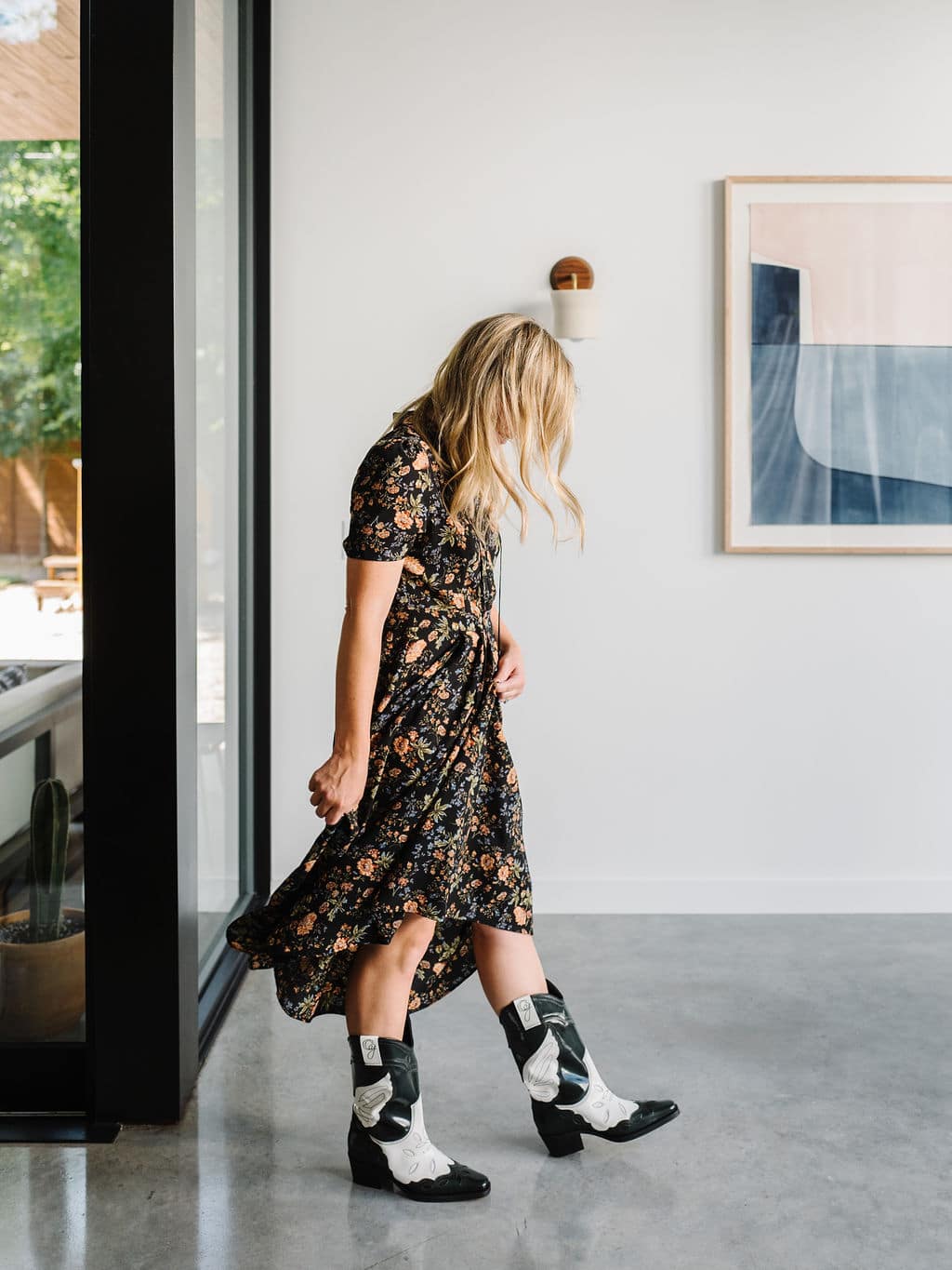 cowboy boots and dress