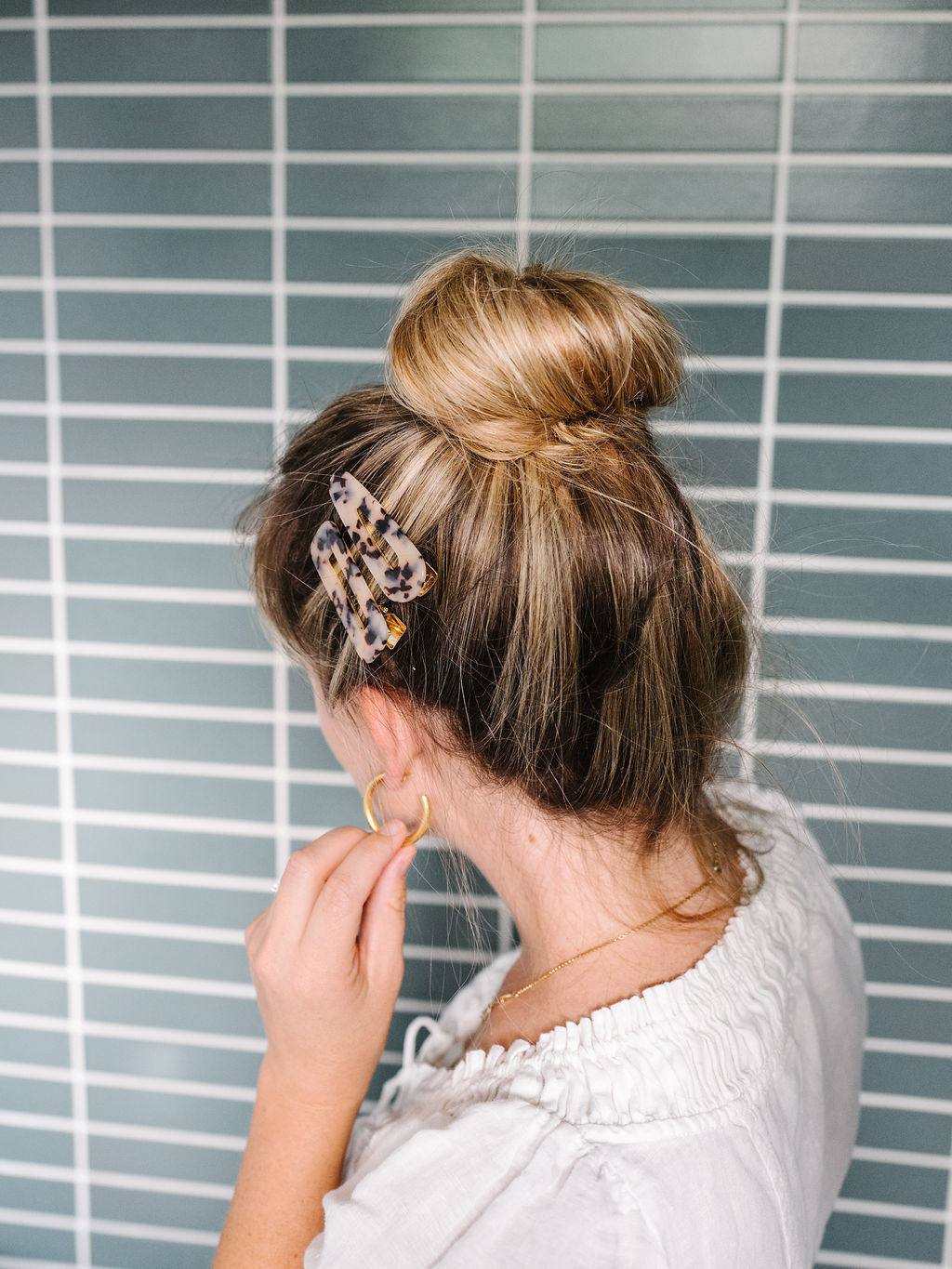 Elegant Half Up Bun in Ginger