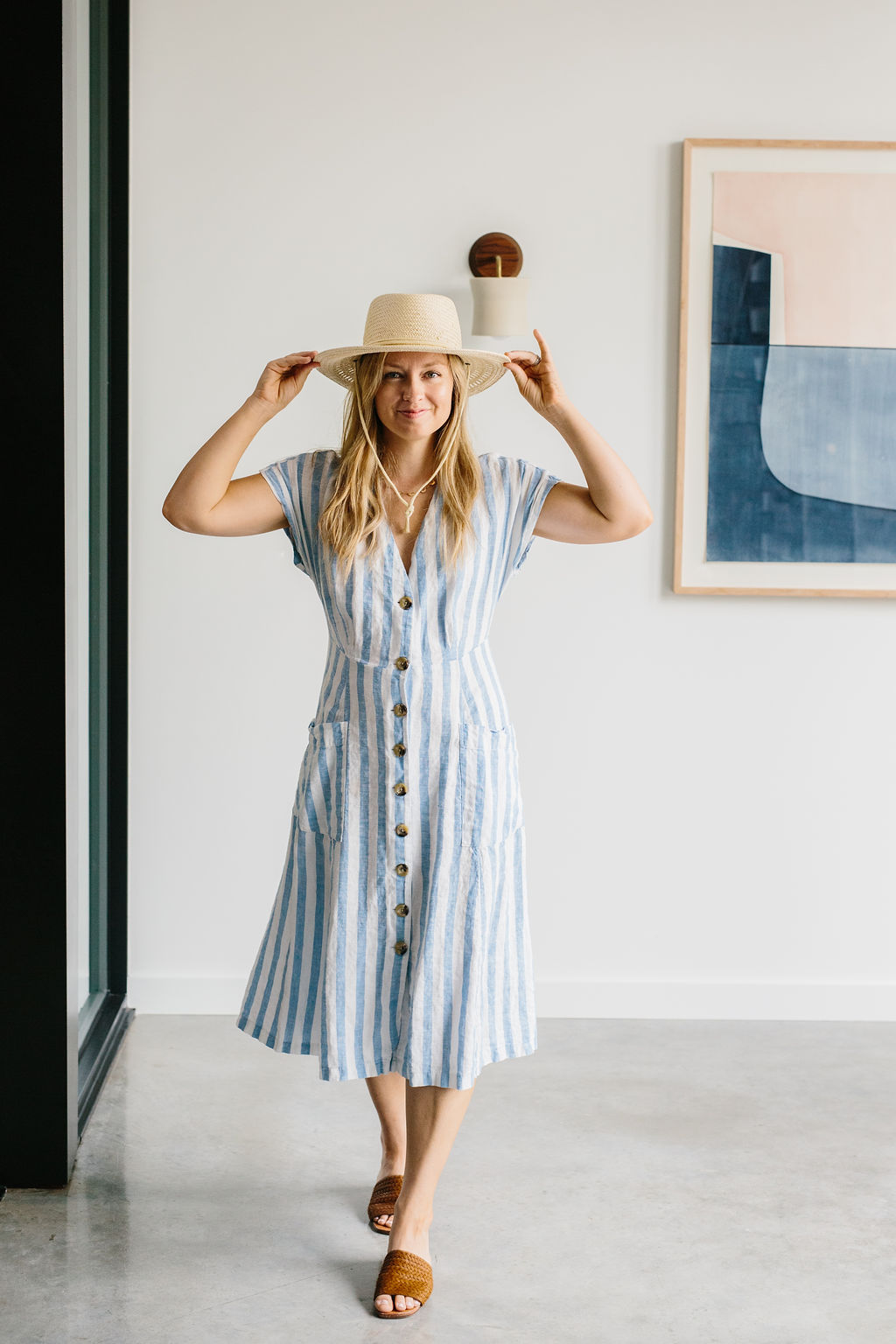 madewell straw fedora