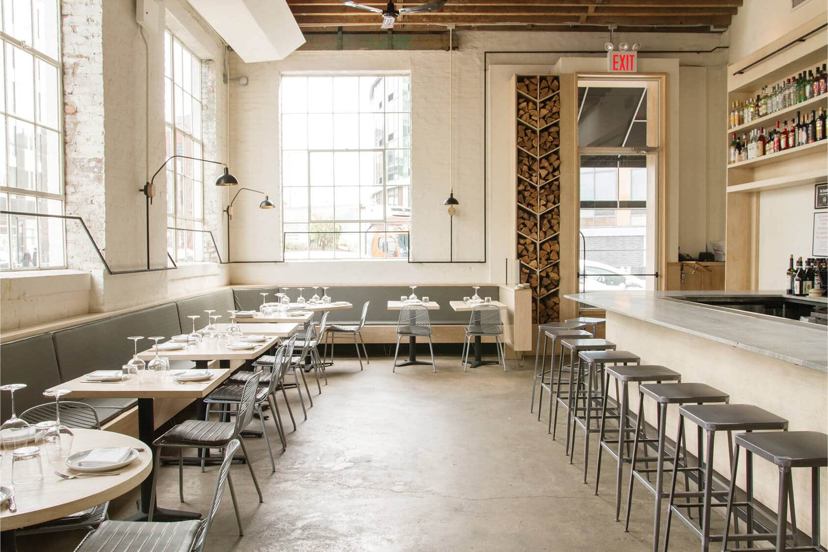 dining space in restaurant