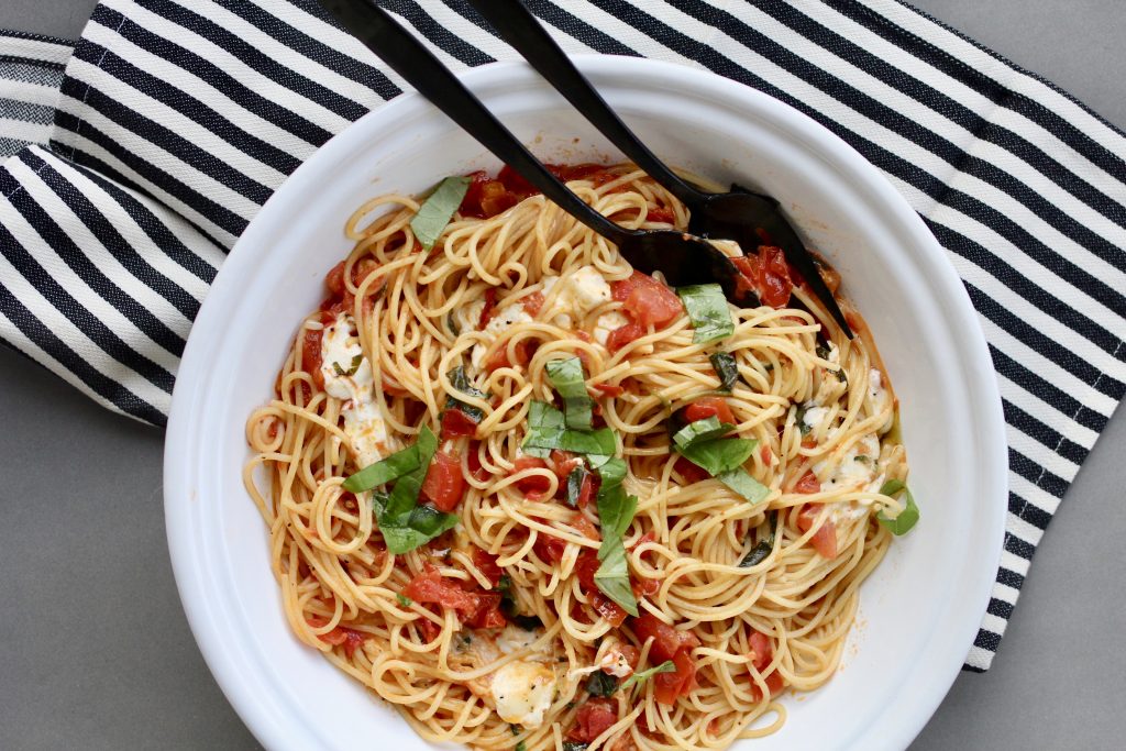 A spaghetti dish for a weeknight meal