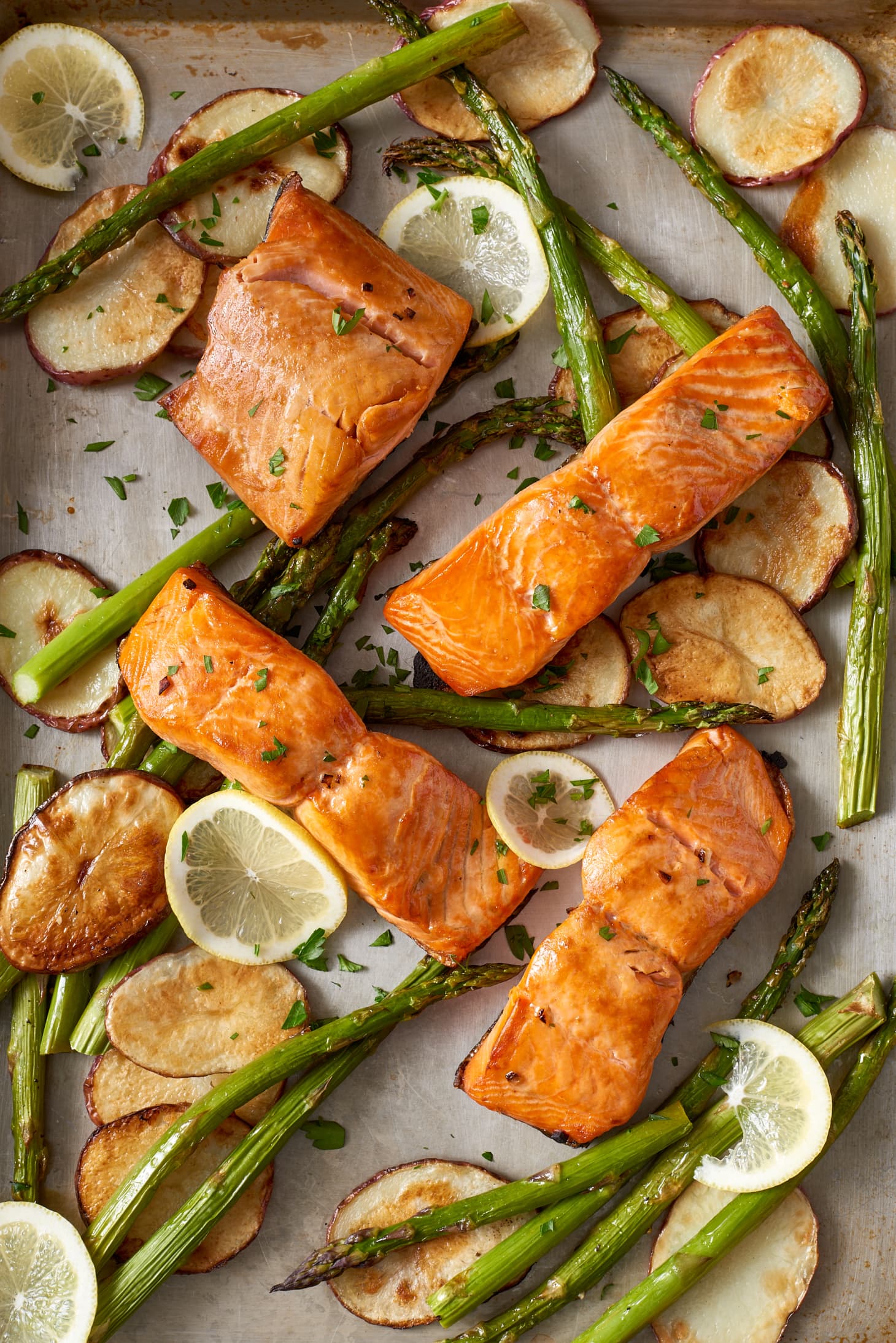 Salmon on a sheet pan